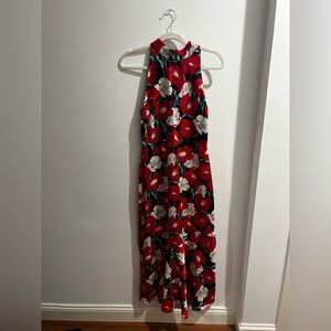 Sam Edelman Black and Red Floral Dress